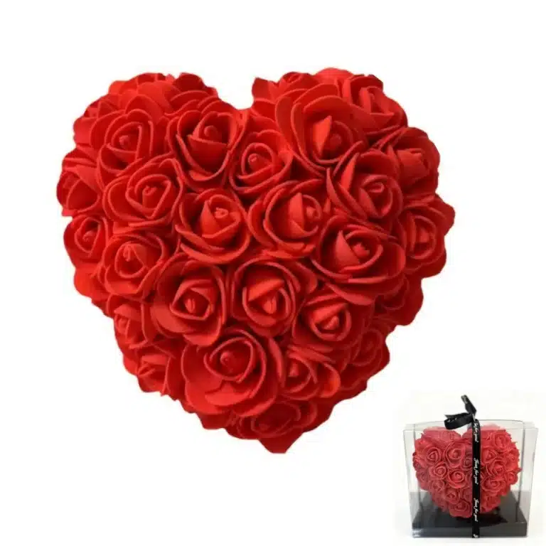 Coeur en rose éternelle st valentin 2