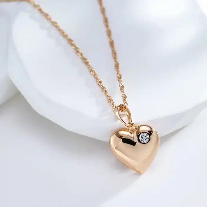 Collier coeur moderne femme 4