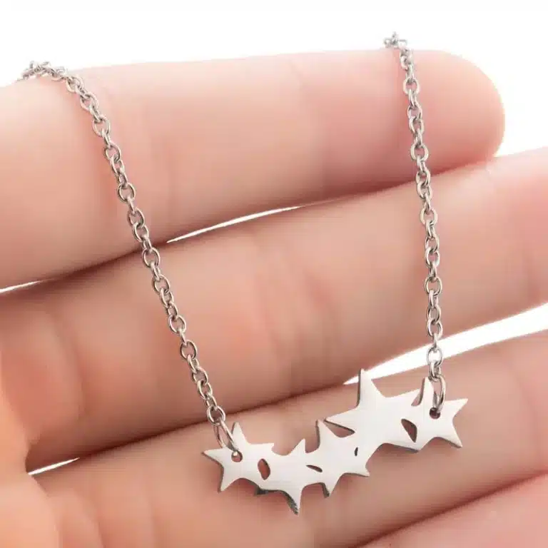 Collier femme petites étoiles 1