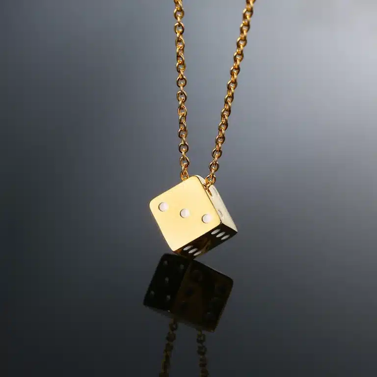 Collier couple en forme de dé 4