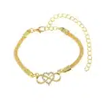 Bracelet coeur infini pour femme 1