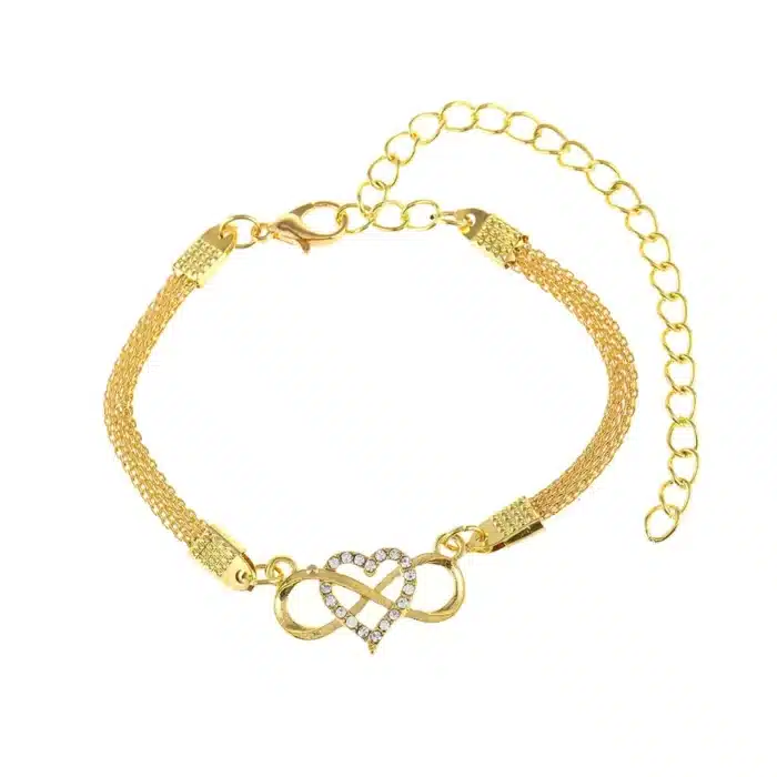Bracelet coeur infini pour femme 1