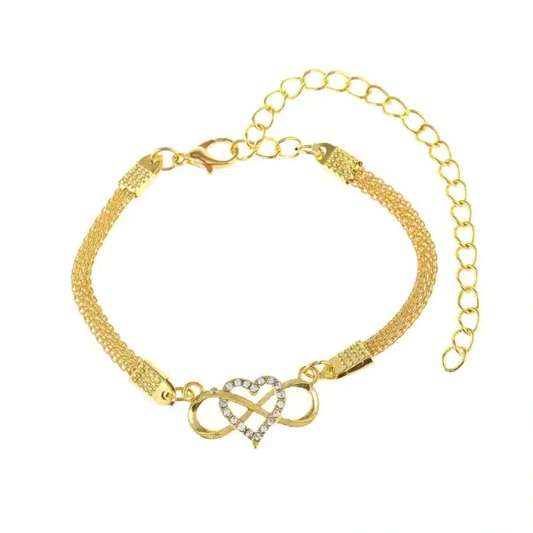 Bracelet coeur infini pour femme 1