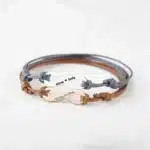 Bracelet couple infini corde 5