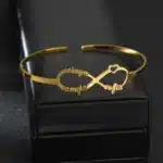 Bracelet manchette femme infini personnalisé 1