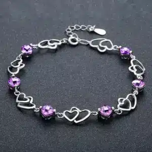 Bracelet mini coeurs pour femme 1