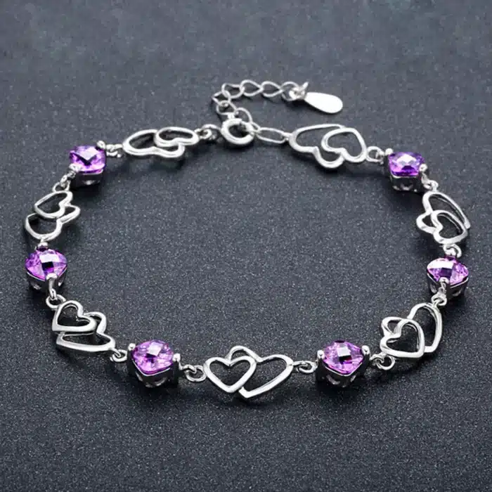 Bracelet mini coeurs pour femme 1