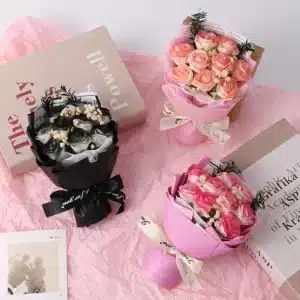 Mini bouquet roses éternelles 1