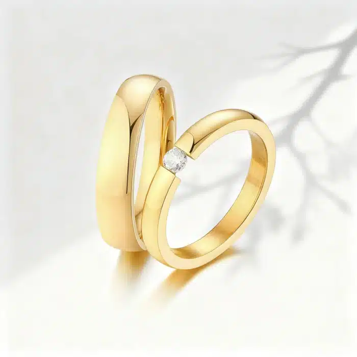 Bagues de couple personnalisées mariage 1