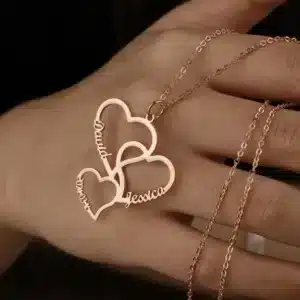 Collier amour coeur personnalisé pour femme 2