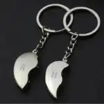 Porte-clés couple coeur initiales 1