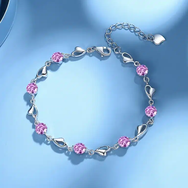 Bracelet couple femme coloré brillant 1
