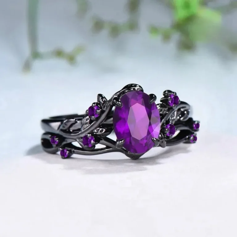 Bague claddagh couple violette 4