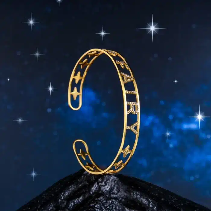 Bracelet prénom personnalisé femme brillant 1