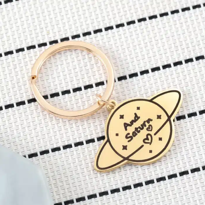 Porte-clés couple love you to the moon 3