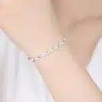 Bracelet argent brillant pour femme 3