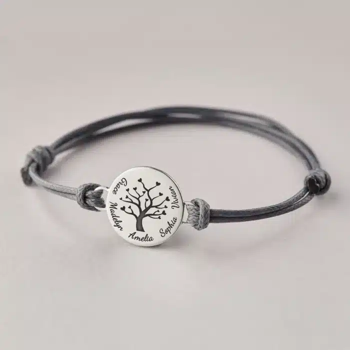 Bracelet personnalisé arbre de vie maman 2