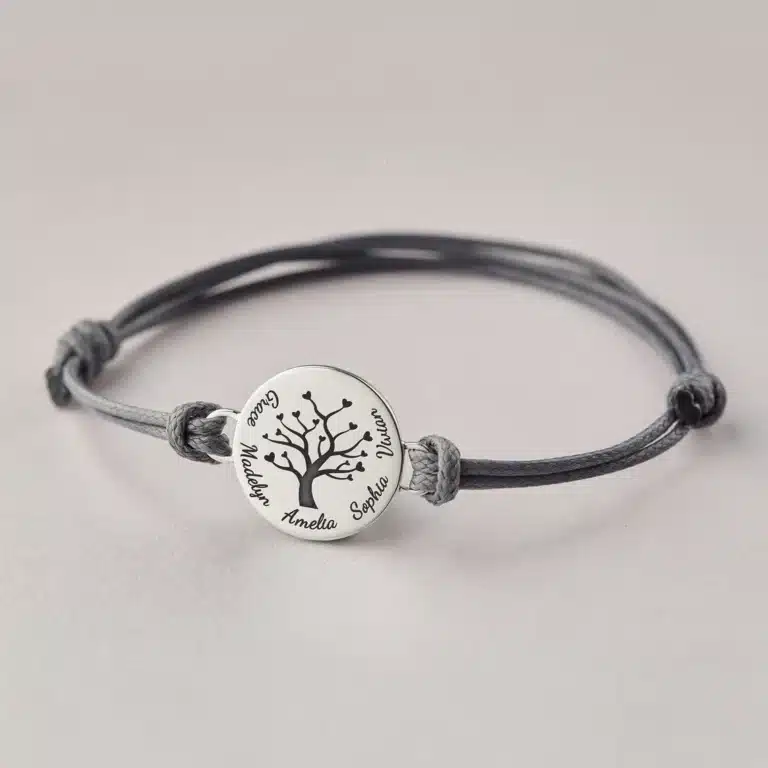 Bracelet personnalisé arbre de vie maman 2
