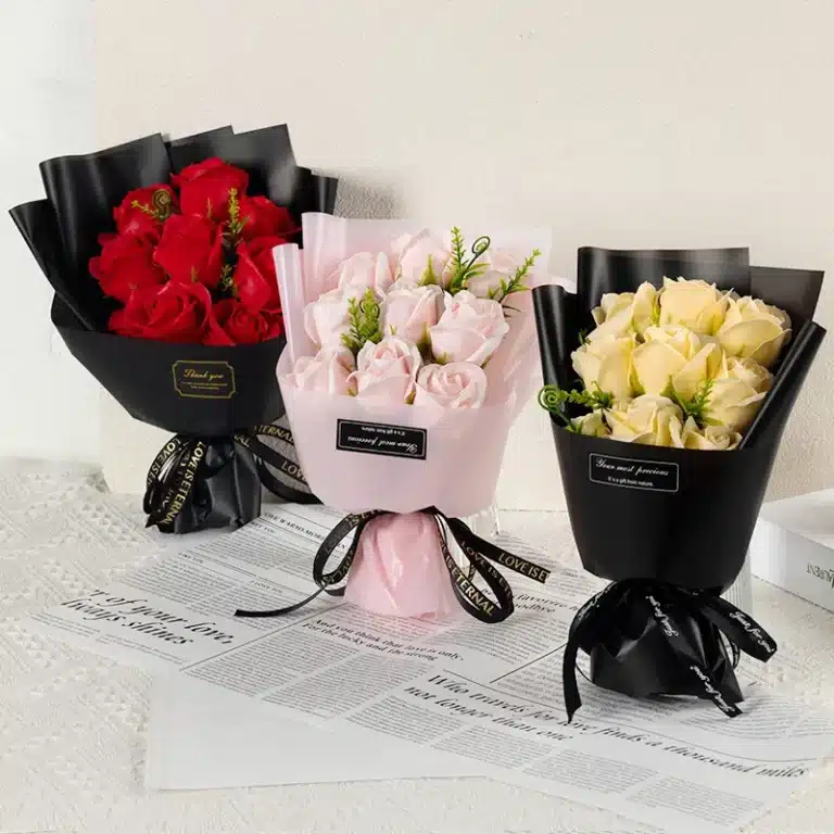 Bouquet 9 roses éternelles 1