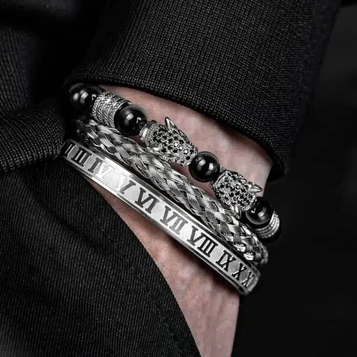 Trio de bracelets pour homme 2