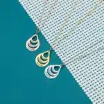 Collier couple personnalisé goutte d'eau pour femme 2