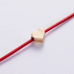 Bracelet couple coeur fil rouge destin 3