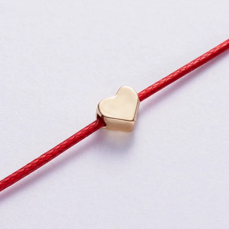 Bracelet couple coeur fil rouge destin 3
