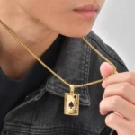 Collier couple jeux cartes 6