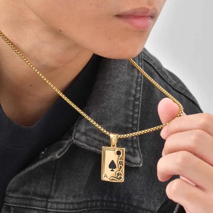 Collier couple jeux cartes 6