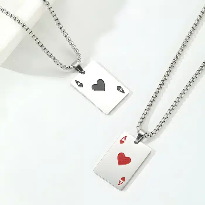 Collier couple as de coeur 4