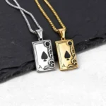 Collier couple jeux cartes 4