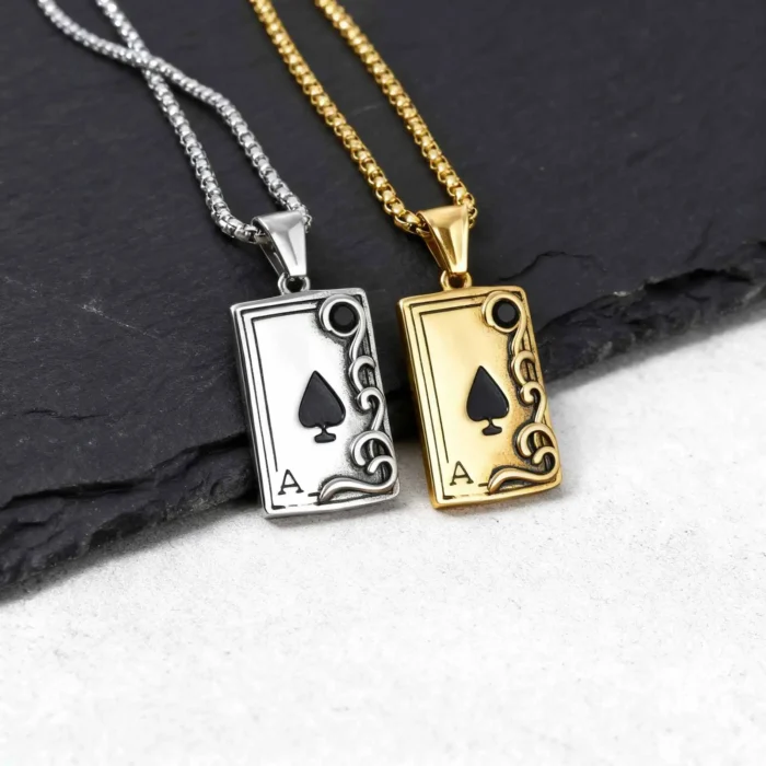 Collier couple jeux cartes 4