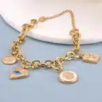 Bracelet femme oeil bleu porte-bonheur 5