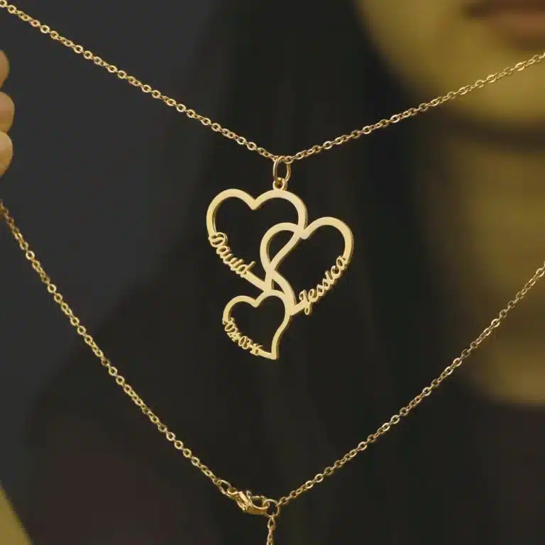 Collier amour coeur personnalisé pour femme 3