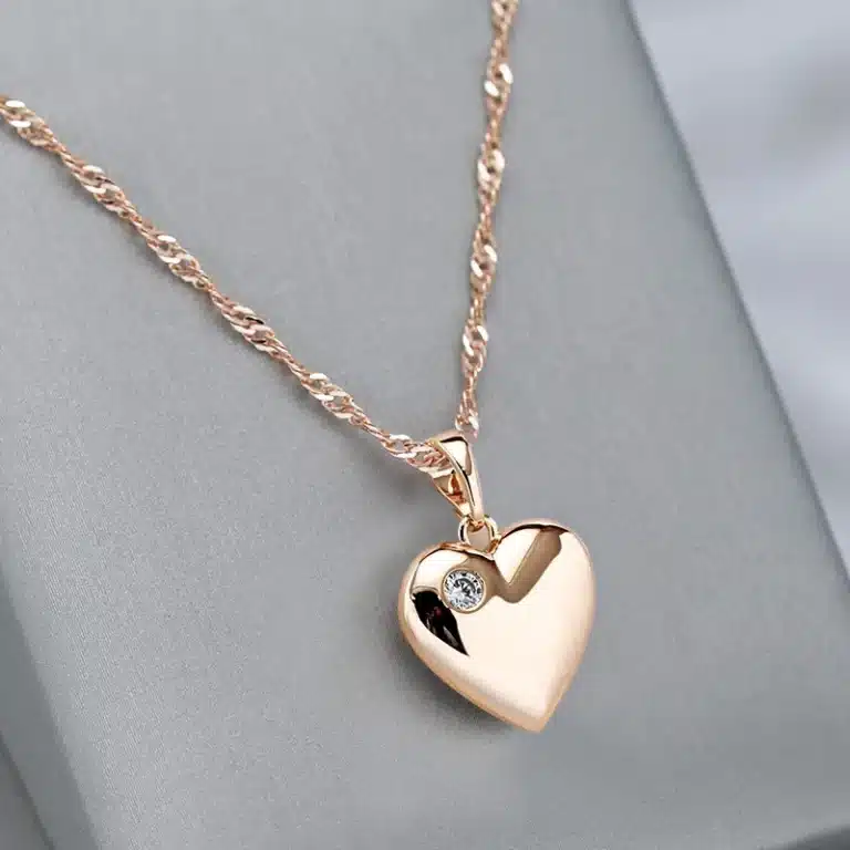 Collier coeur moderne femme 1