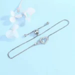 Bracelet coeur brillant pour femme 5