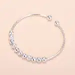 Bracelet jonc argent femme 1