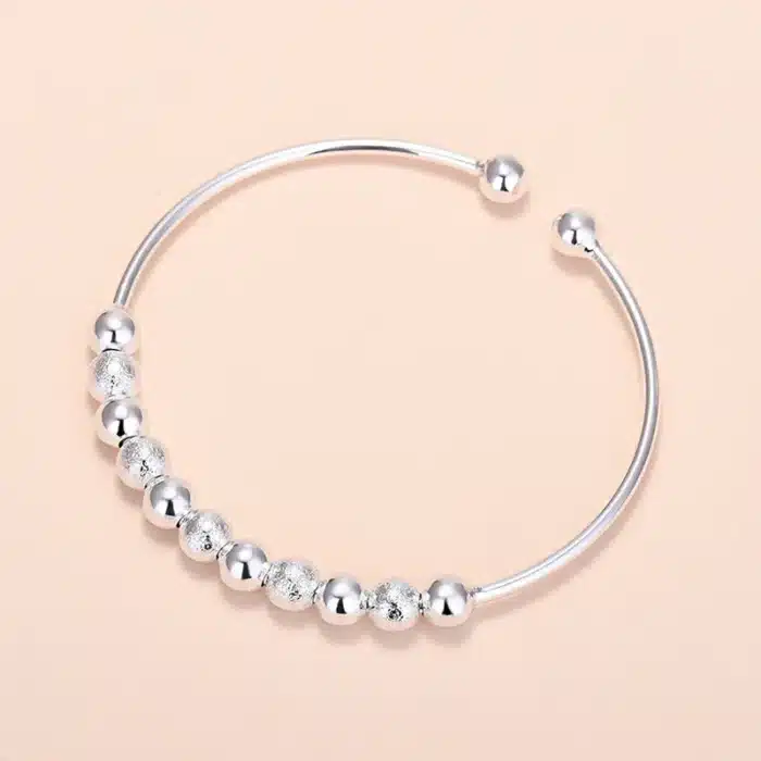 Bracelet jonc argent femme 1