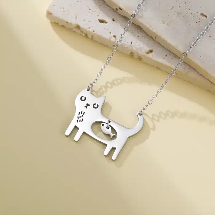 Collier couple chat poisson 6