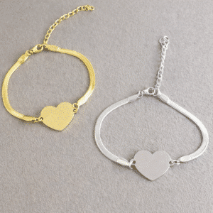 Bracelet couple romantique coeur