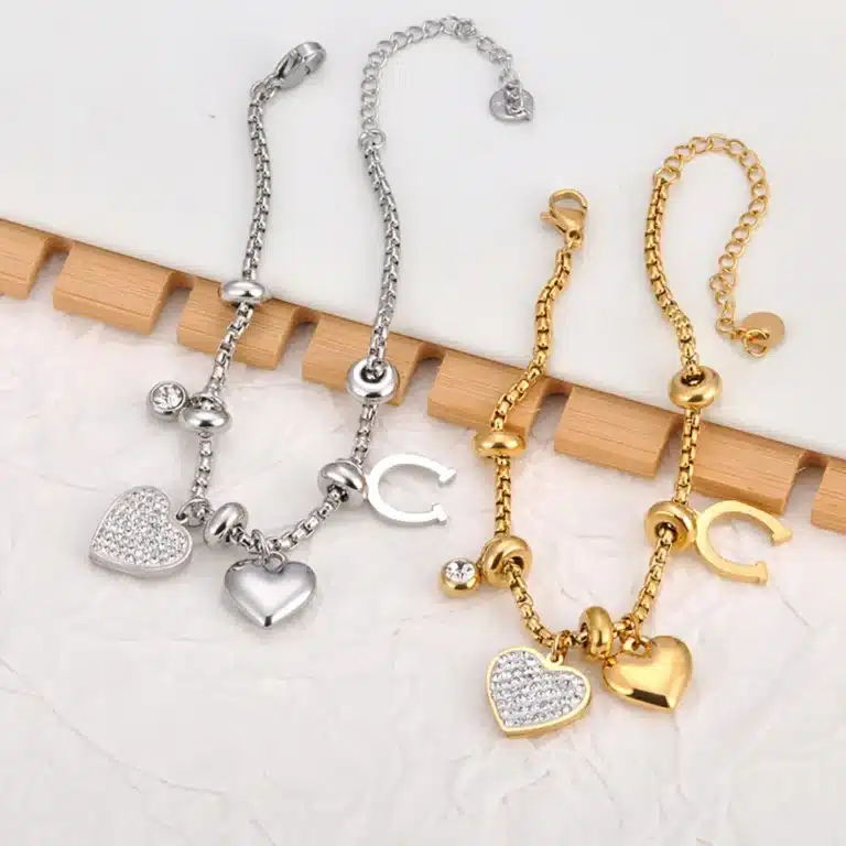 Bracelet femme breloques porte-bonheur 6