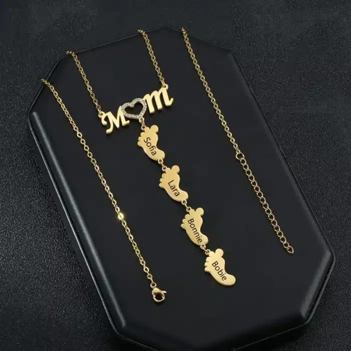 Collier couple fete des meres 1