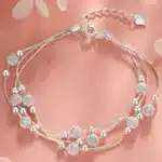 Bracelet couple femme amour argent 1