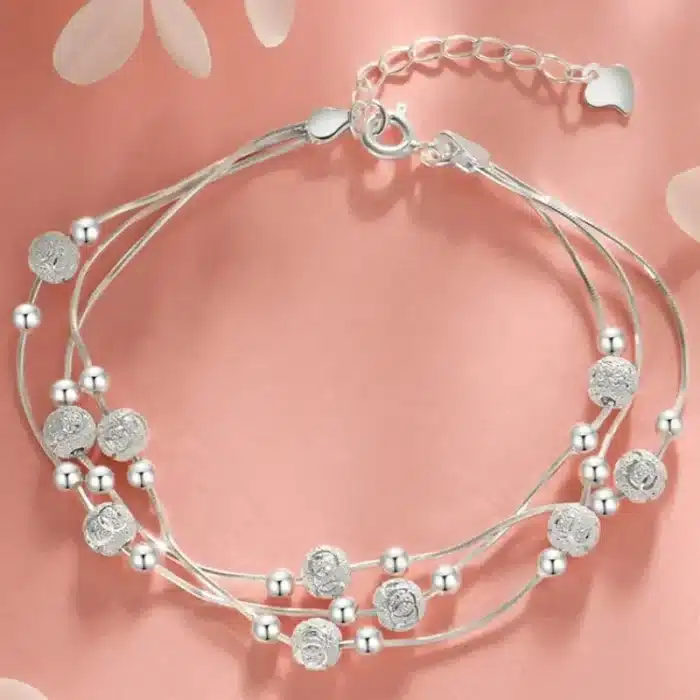 Bracelet couple femme amour argent 1