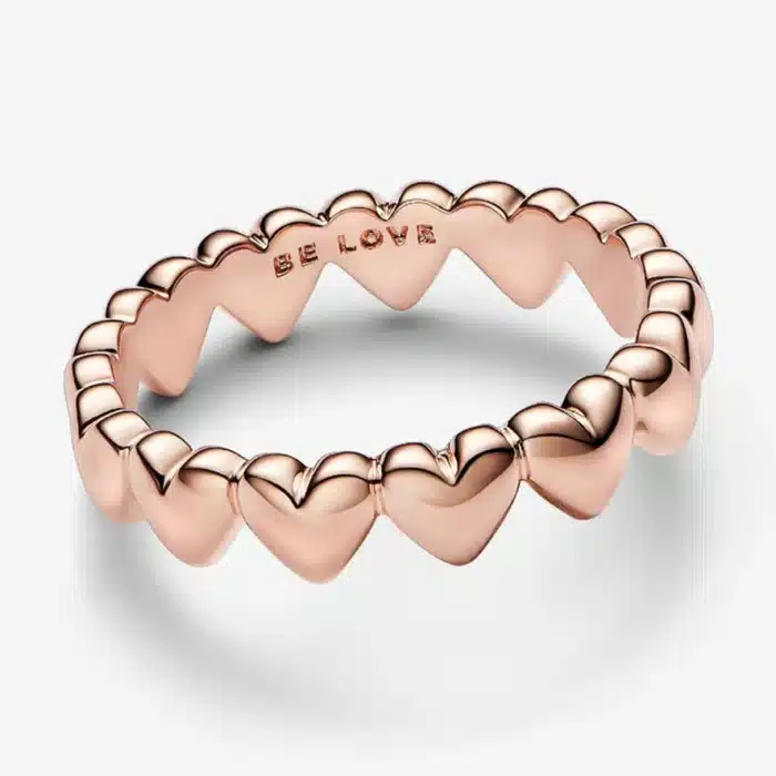 Bague de promesse petits coeurs pour femme 1