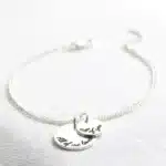 Bracelet couple personnalisé double cercle pour femme 4