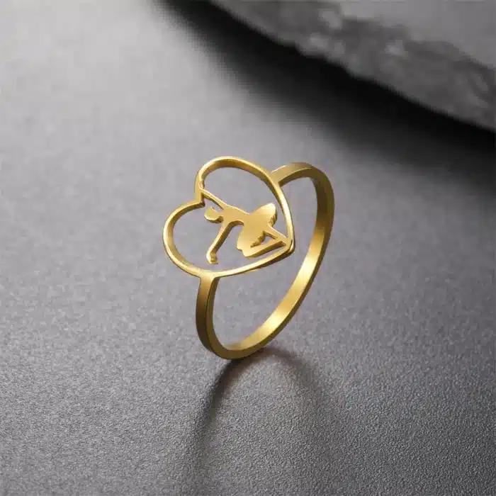 Bague de promesse ballerine femme 1