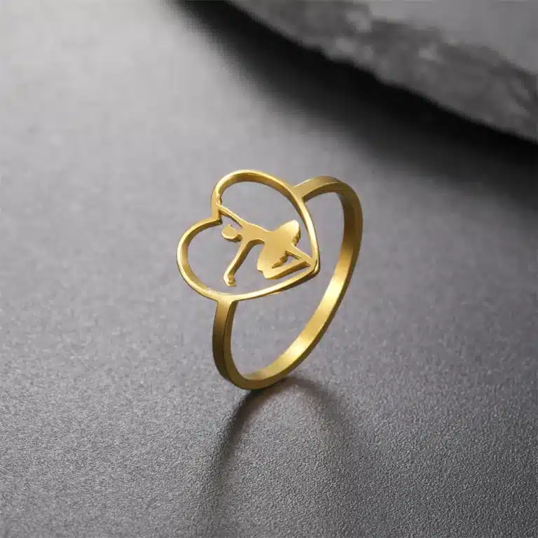 Bague de promesse ballerine femme 1