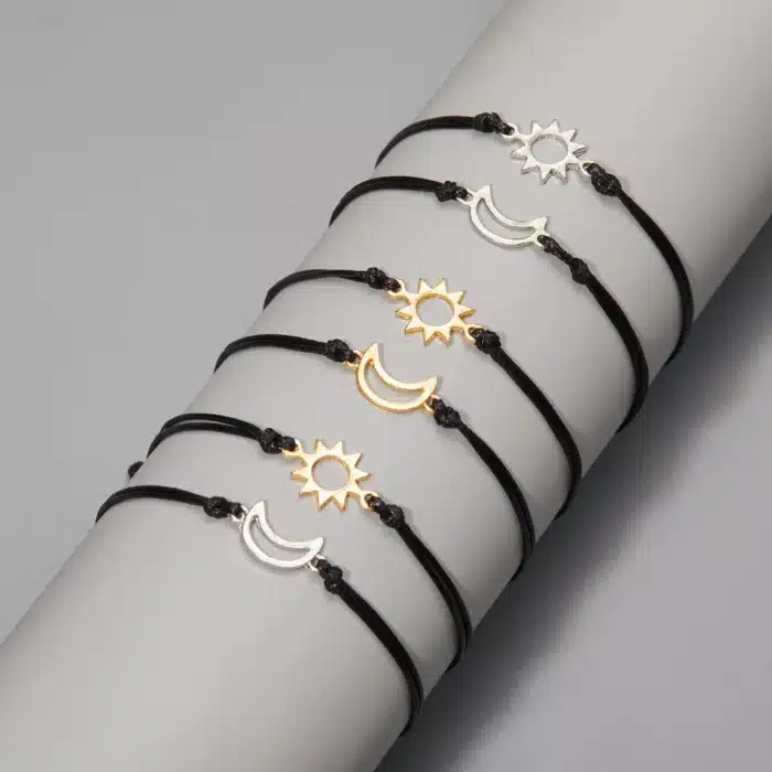 Duo bracelets couple soleil lune 2