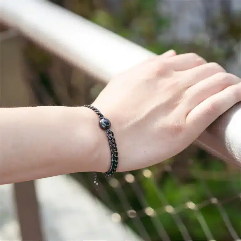 Bracelet photo projection personnalisé pour homme 1